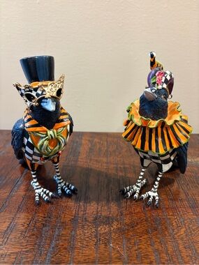 MacKenzie-Childs Masquerade Crows - Set of 2